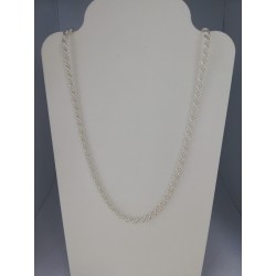 Cordón salomónico de plata...