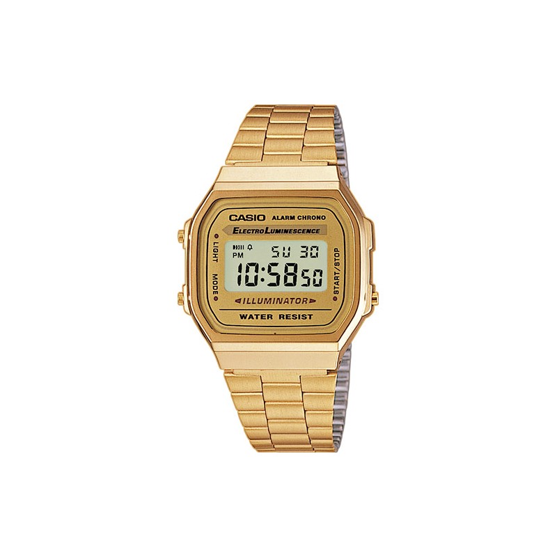 Reloj CASIO A-168WG-9EF, colección RETRO