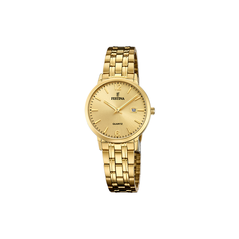 Reloj FESTINA 20514/3 de Señora, caja y pulsera de acero, chapada en oro.