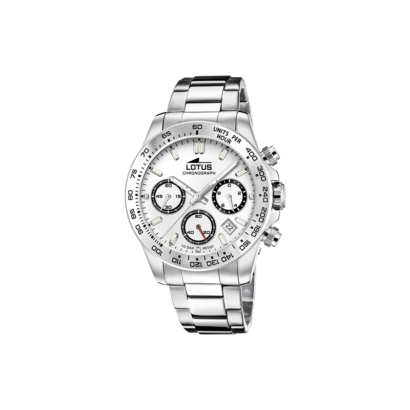 RELOJ LOTUS 18912/1 GRIS PLATA CORREA DE ACERO INOXIDABLE 316L, HOMBRE