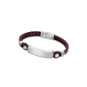 Pulsera LOTUS STYLE LS2103-2/1 de acero y piel trenzada,