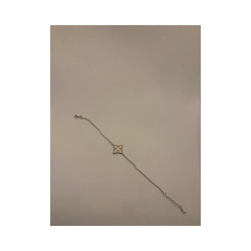 Pulsera de plata de ley de 925 m/m con cruz mallorquina