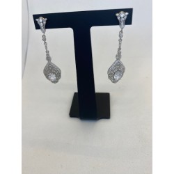 Pendientes de plata de ley...