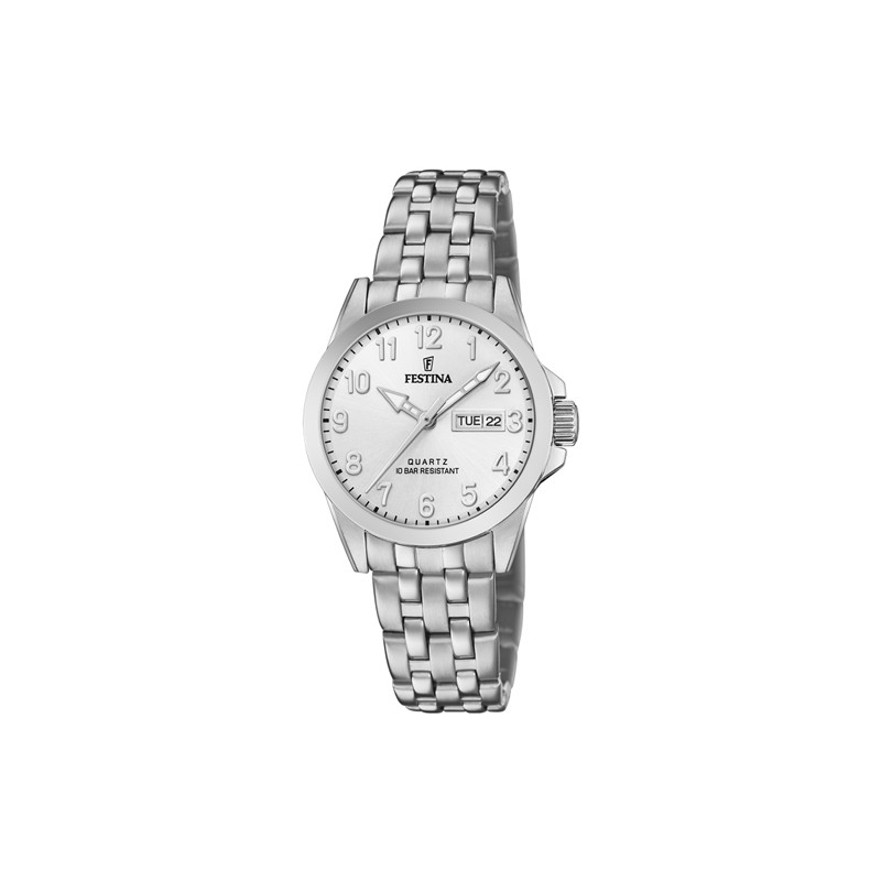 X RELOJ DE MUJER FESTINA CLASSICS F20455/1 acero, sumergible