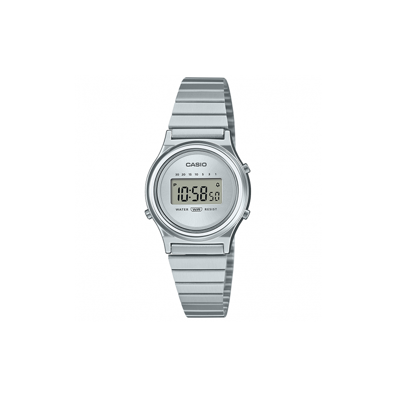 Reloj CASIO LA700WE-7A de señora, caja y pulsera de acero