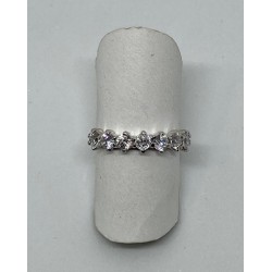 ANILLO ORO BLANCO 18 KTS