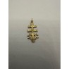 Cruz de ORO amarillo de 18 KTS, modelo Cruz de Caravaca