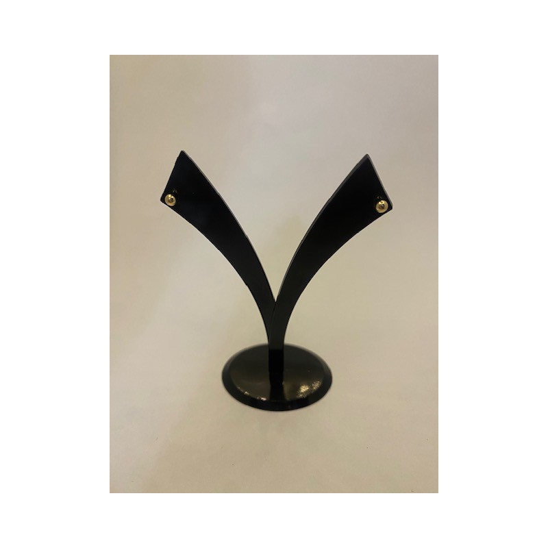 Pendientes de ORO amarillo de 18 KTS, con forma de bola de 3 m/m