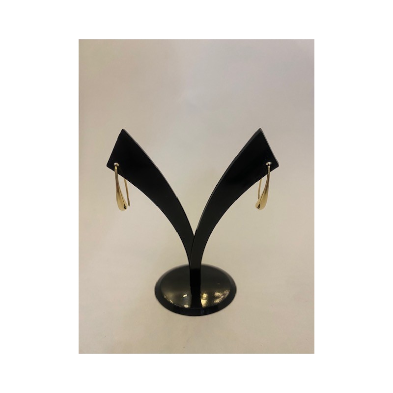 Pendientes de ORO amarillo de 18 KTS, con forma colgante.