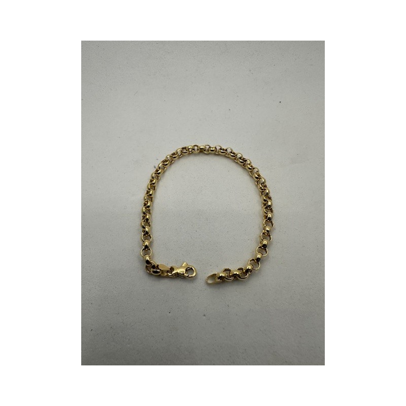 Pulsera de ORO amarillo de 18 KTS, modelo baule mallorquina.