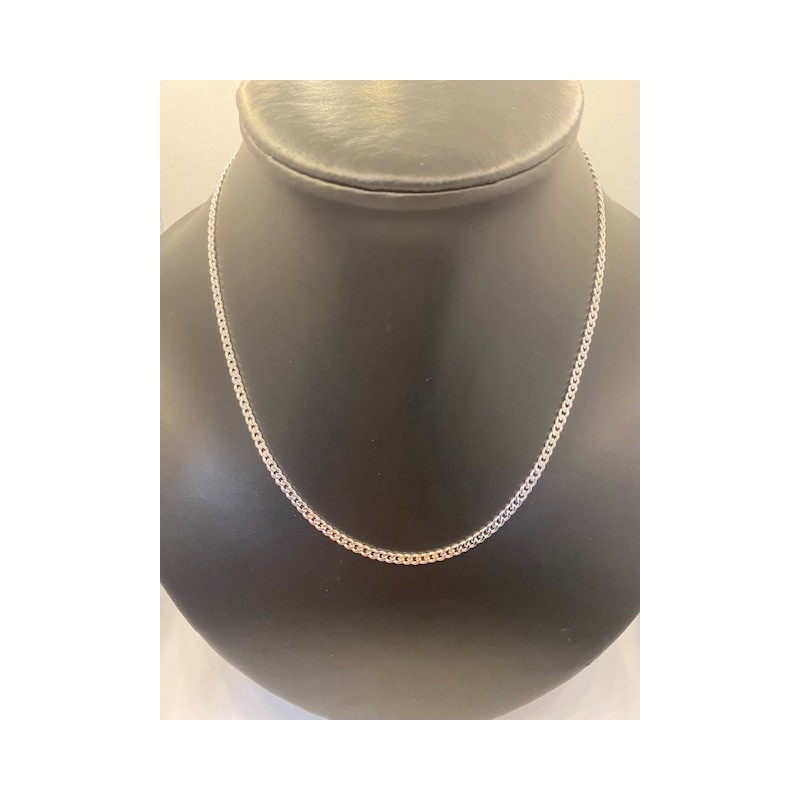 Cadena de plata de ley de 925 m/m, de 60 cms de largo