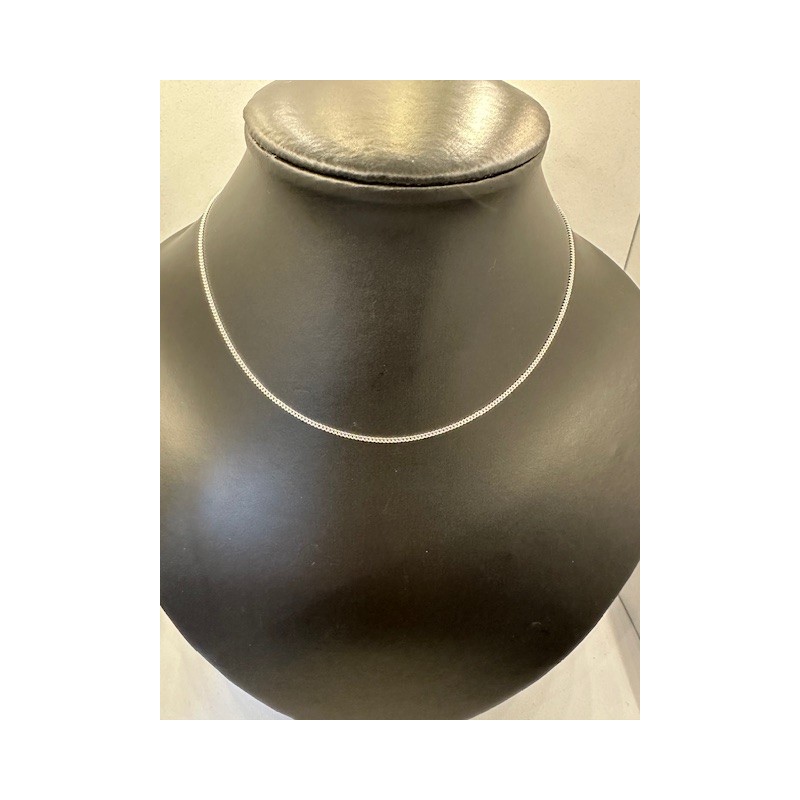 Cadena de plata de ley de 925 m/m  de 40 cms de largo