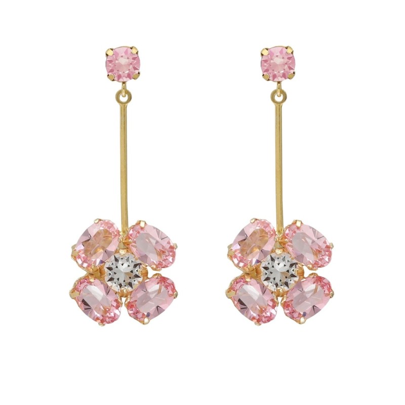 Pendientes de plata de ley de 925 m/m de VICTORIA CRUZ, con circonita