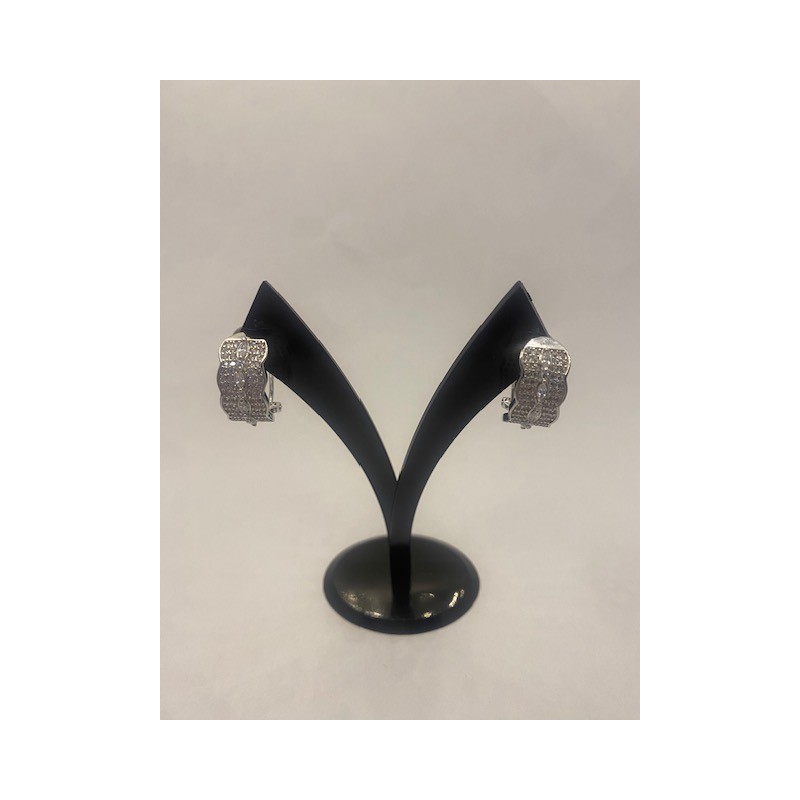 Pendientes de PLATA DE LEY de 925 m/m, con circonitas.