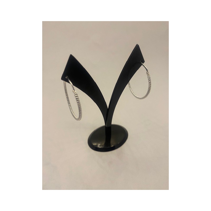 Pendientes PLATA DE LEY, de 925 m/m, modelo aro.