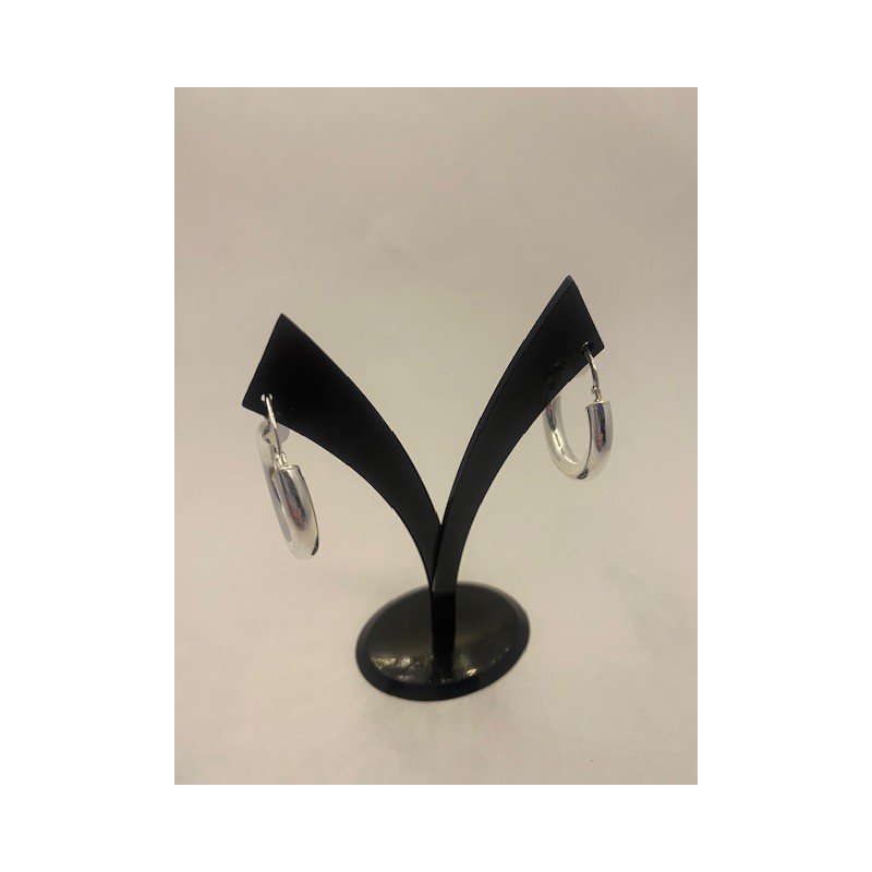 Pendientes PLATA DE LEY, de 925 m/m, modelo aro.