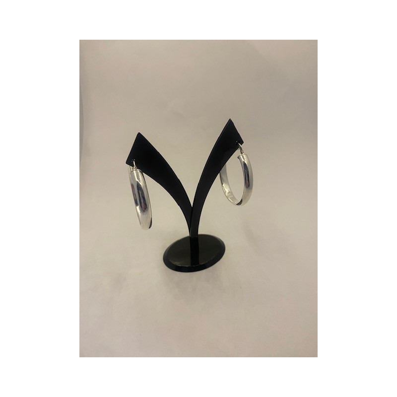 Pendientes PLATA DE LEY, de 925 m/m, modelo aro.