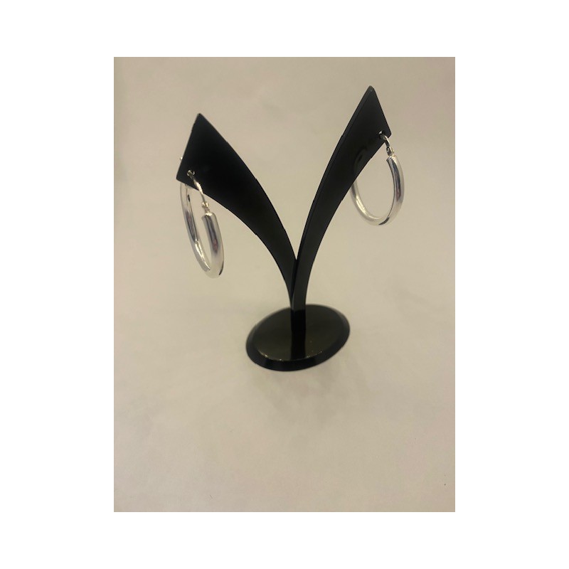 Pendientes PLATA DE LEY, de 925 m/m, modelo aro.