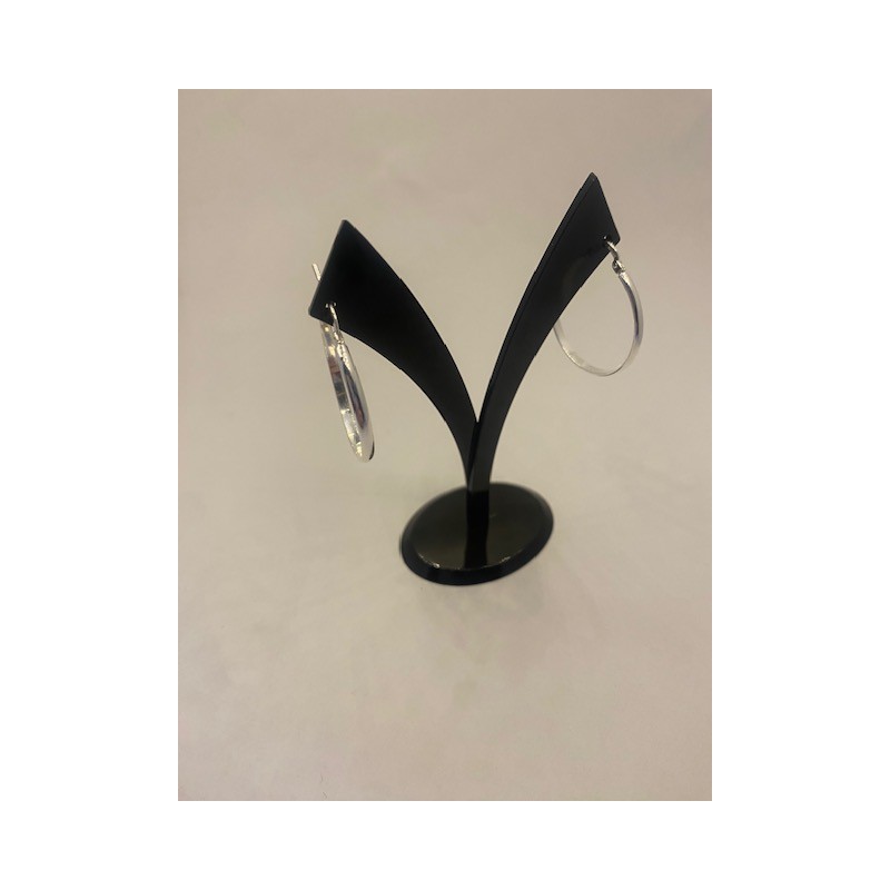 Pendientes PLATA DE LEY, de 925 m/m, modelo aro.