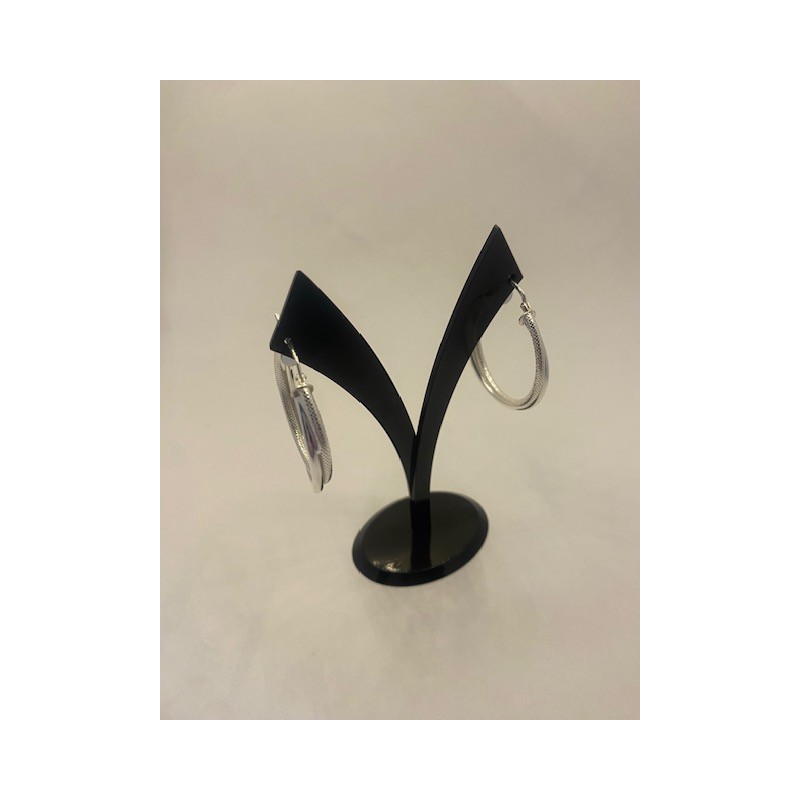 Pendientes PLATA DE LEY, de 925 m/m, modelo aro.