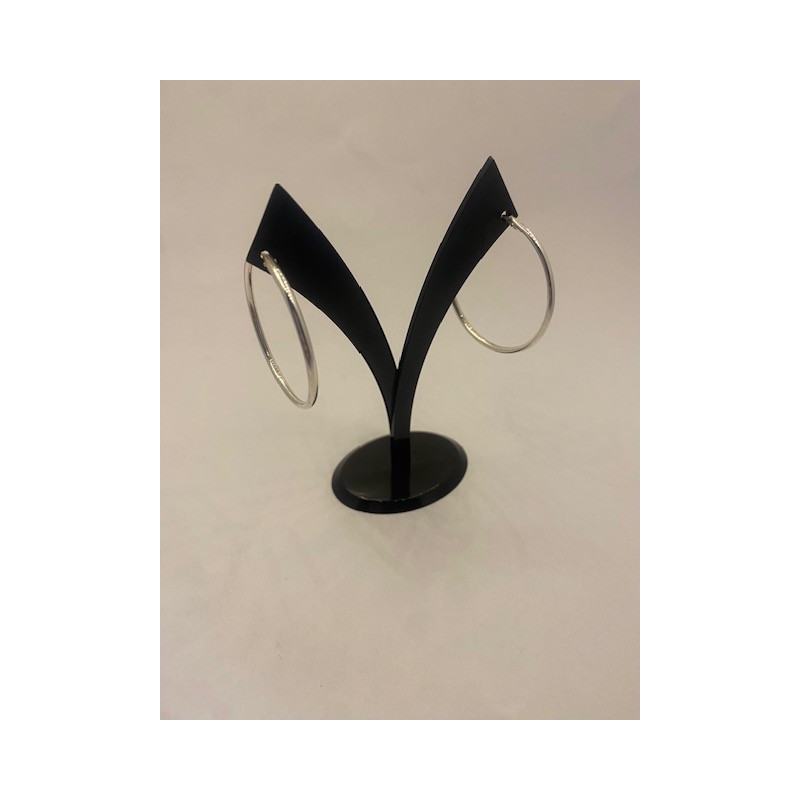 Pendientes PLATA DE LEY, de 925 m/m, modelo aro.