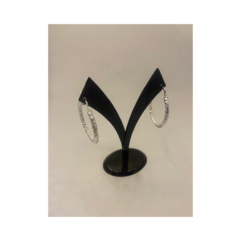 Pendientes PLATA DE LEY, de 925 m/m, modelo aro.