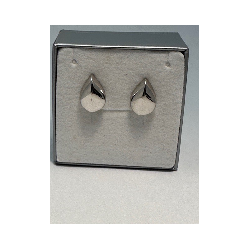 Pendientes plata de ley de 925 m/m, con forma de gota.