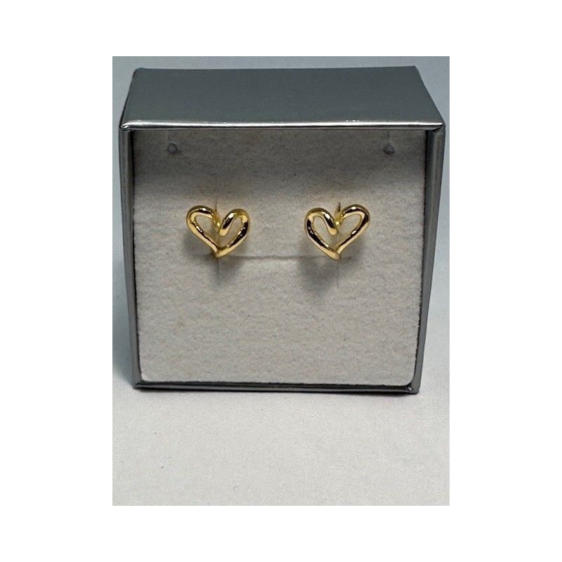 Pendientes plata de ley de 925 m/m, chapados en oro.