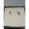 Pendientes plata de ley de 925 m/m, chapados en oro.