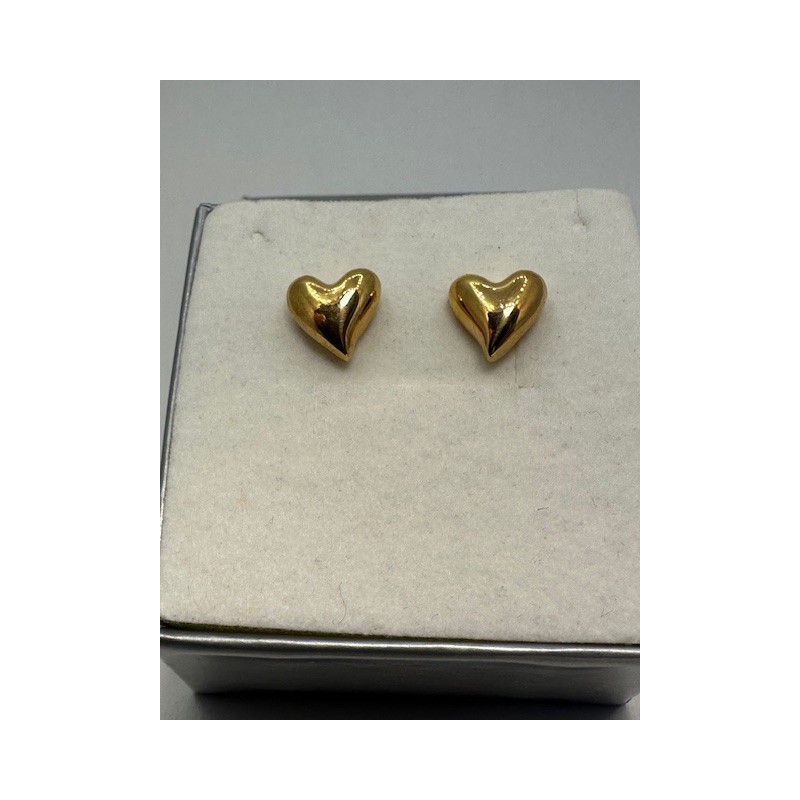 Pendientes plata de ley de 925 m/m,  chapados en oro.