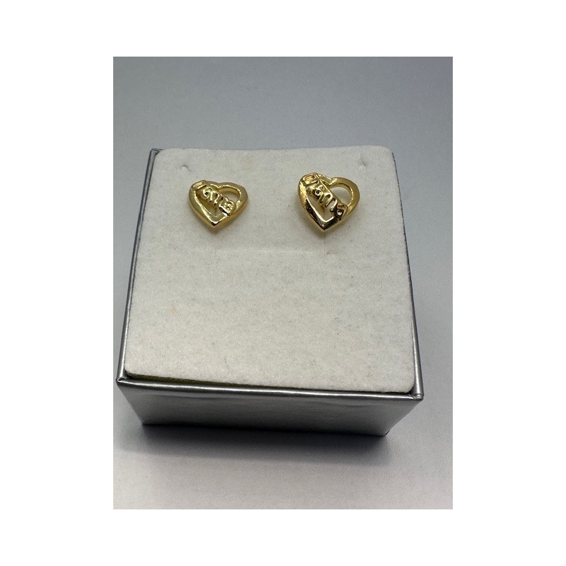 Pendientes plata de ley de 925 m/m, chapados en oro.