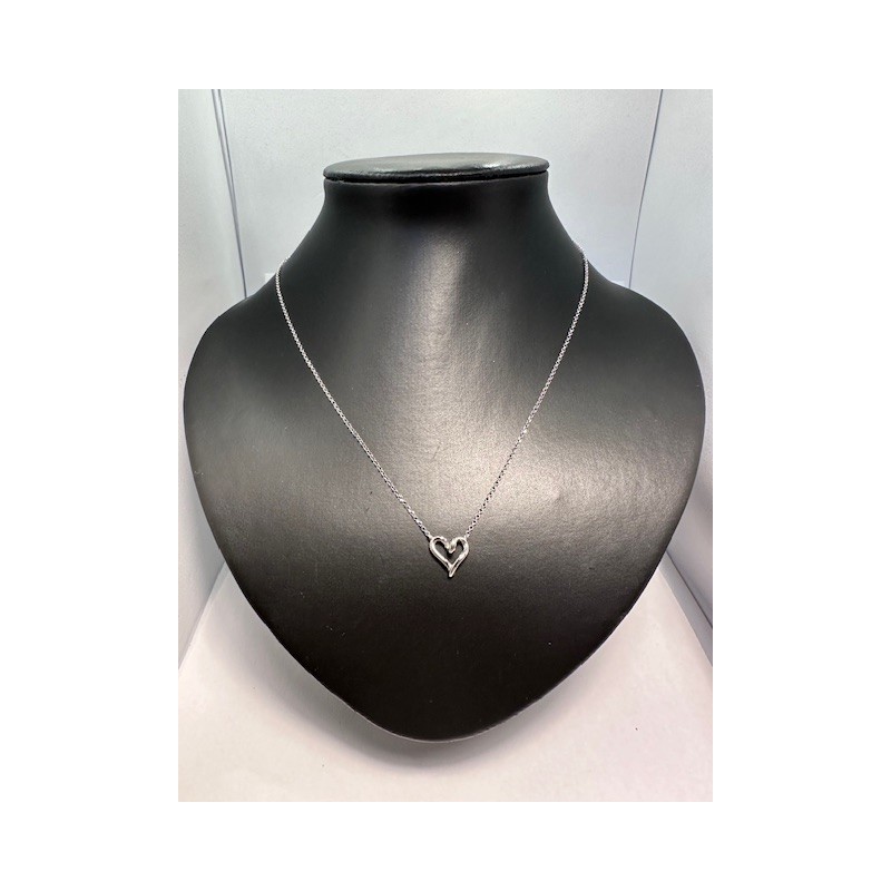 Collar de plata de ley de 925 m/m, con cadena y colgante.