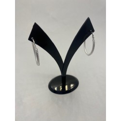 Pendientes de plata de ley...