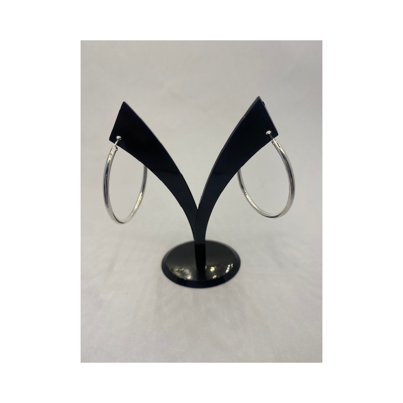 Pendientes de plata de ley de 925 m/m , modelo aro.