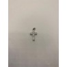 Cruz de plata de ley de 925 m/m , con circonitas.