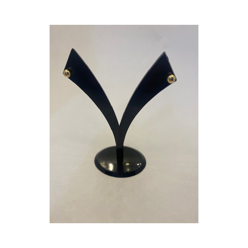 Pendientes de oro amarillo de 18 kts, de bola de 4 m/m