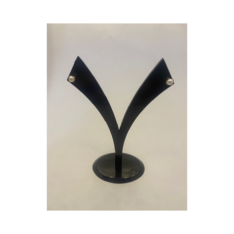 Pendientes de ORO amarillo, de 18 KTS, con perla.