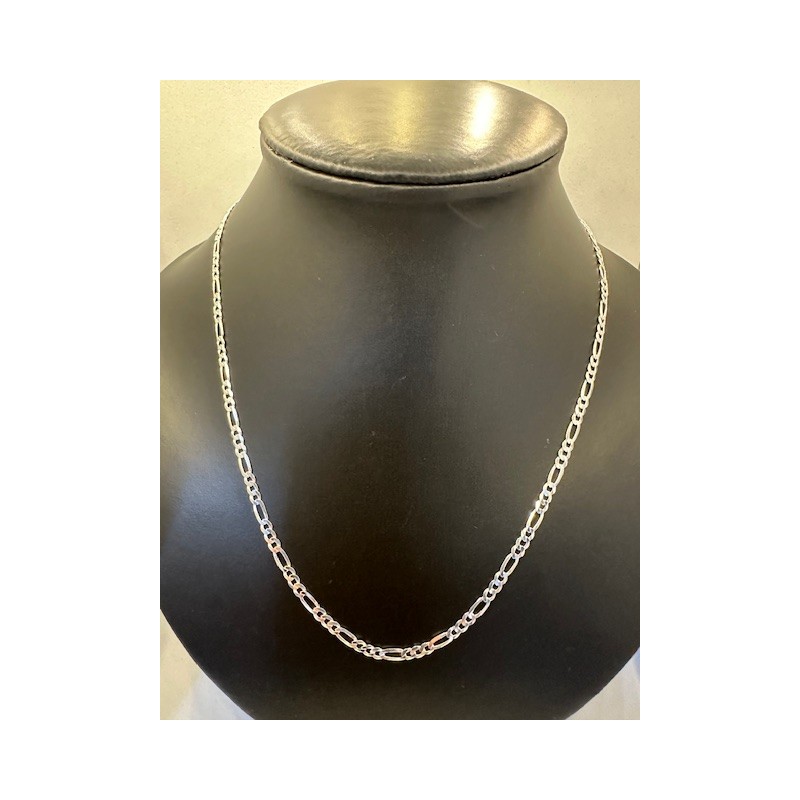 Cadena de plata de ley de 925 m/m de 60 cms de largo.