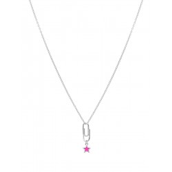Collar clip estrella. Plata...